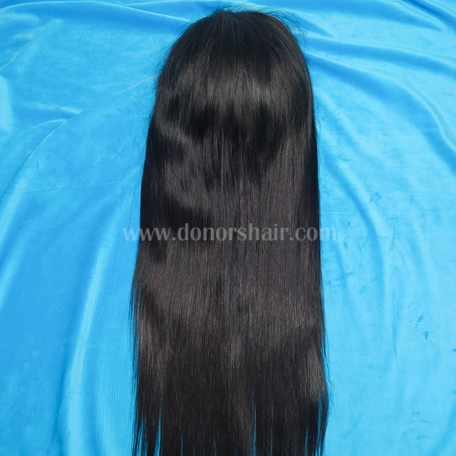 Donors Mink Straight Hair 13x4 Transparent Lace Frontal Customize Wig