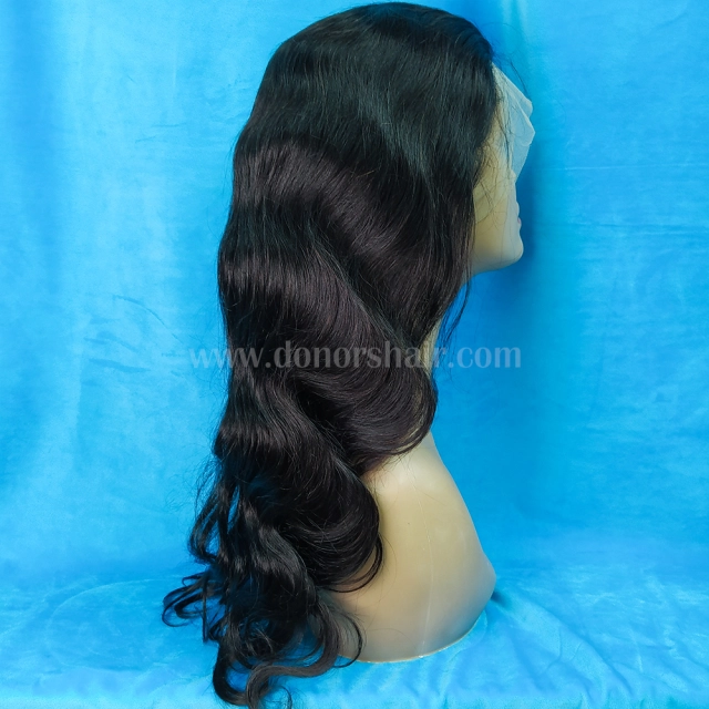 Donors Body Wave Mink Hair 13x4 Transparent Lace Frontal Customize Wig