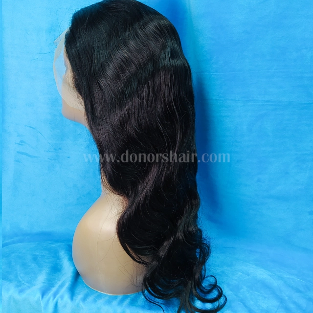 Donors Body Wave Mink Hair 13x4 Transparent Lace Frontal Customize Wig