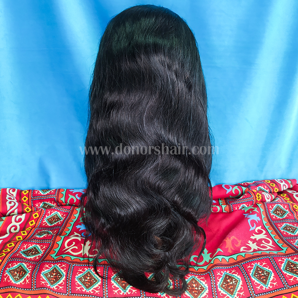 Donors Mink Hair 4x4 Body Wave Transparent Lace Closure Customize Wig
