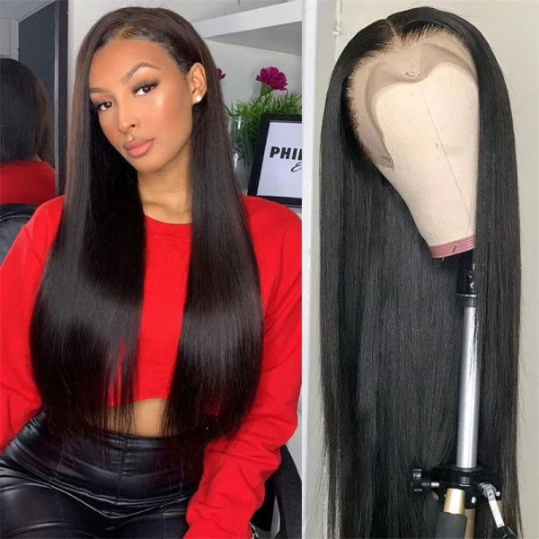 Donors Mink Straight Hair 13x4 Transparent Lace Frontal Customize Wig