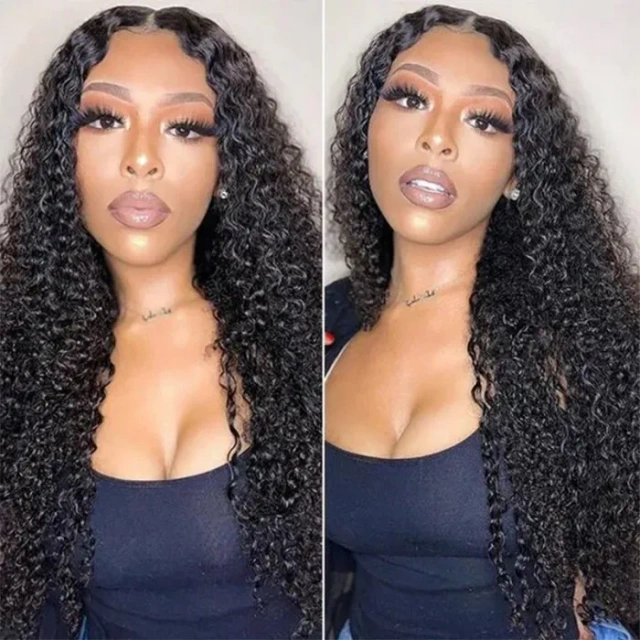 Donors Mink Curly Hair 4x4 HD Lace Closure Customize Wig