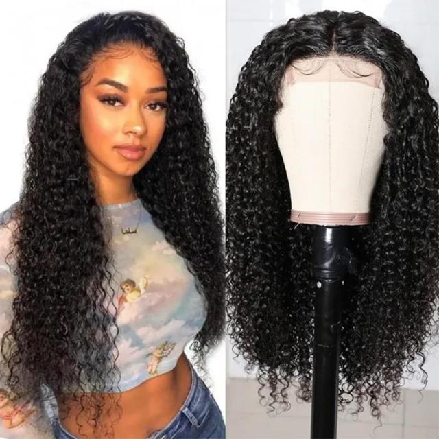 Donors Mink Curly Hair 5x5 Transparent Lace Closure Customize Wig