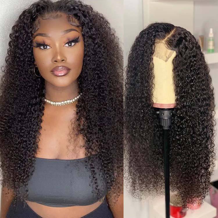 Donors Mink Curly Hair 4x4 HD Lace Closure Customize Wig