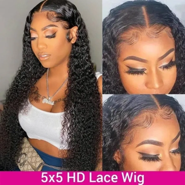 Donors  Mink Hair Curly 5x5 HD Lace Closure Customize Wig