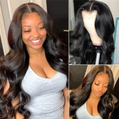 Donors Mink Hair Body Wave 5x5 HD Lace Closure Customize Wig