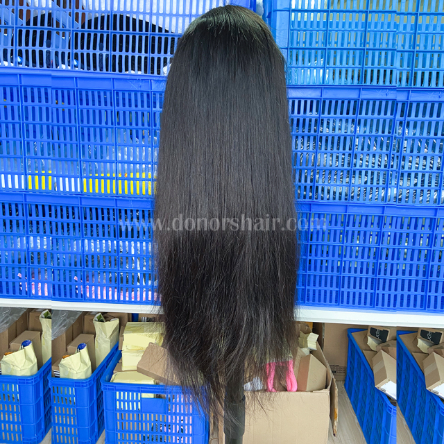 Donors Straight Mink Hair 5x5 Transparent Lace Closure Customize Wig