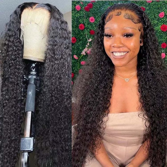 Donors Curly Mink Hair 13x4 HD Lace Frontal Customize Wig