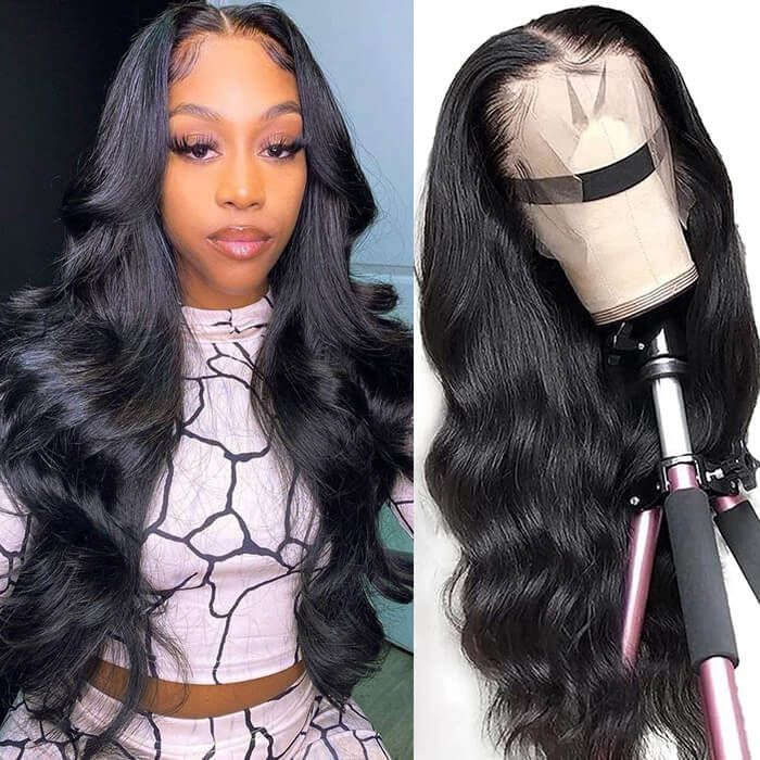 Donors Affordable Mink Hair 13x4 Transparent Lace Frontal Wig 6 Pcs Free Shipping