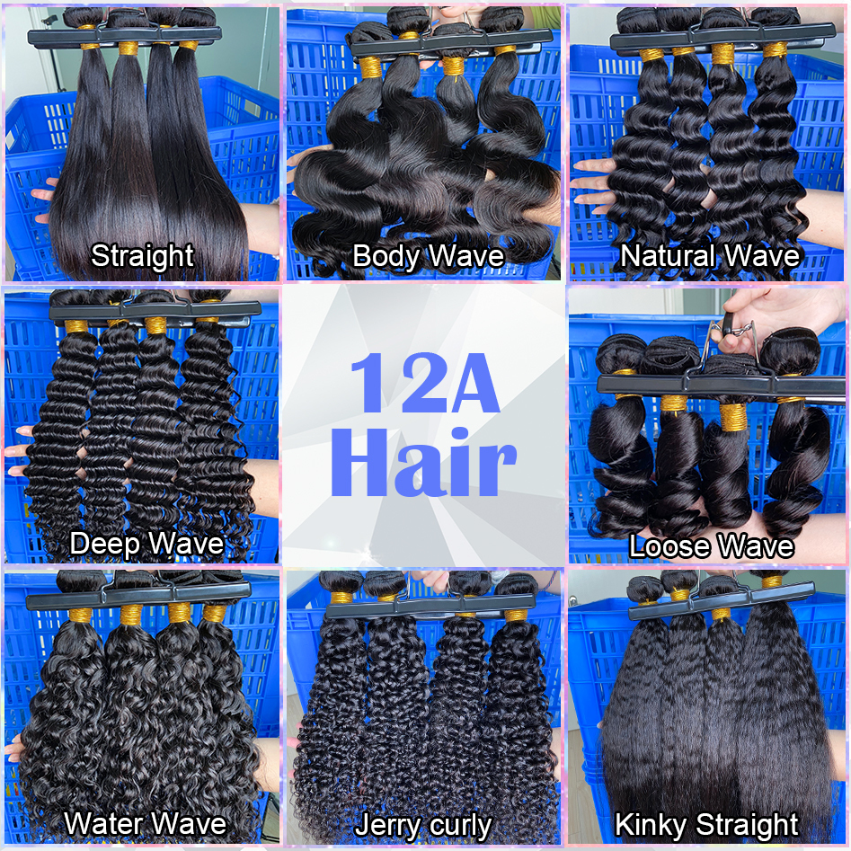 Donors 12A Mink Hair 100% Unprocessed Human Hair 5 Bundles Deal Free Shipping