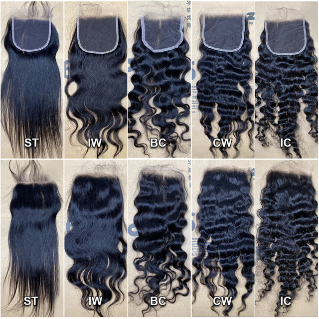 Donors 100% Unprocessed Raw Hair 4x4 Transparent Lace Closure 4 Pcs Free Shipping