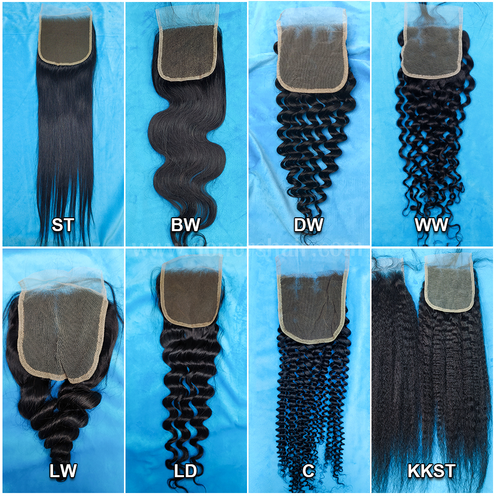 Donors High Quality Mink Hair 4x4 HD Lace Closure 4 Pcs Deal Free Shipping