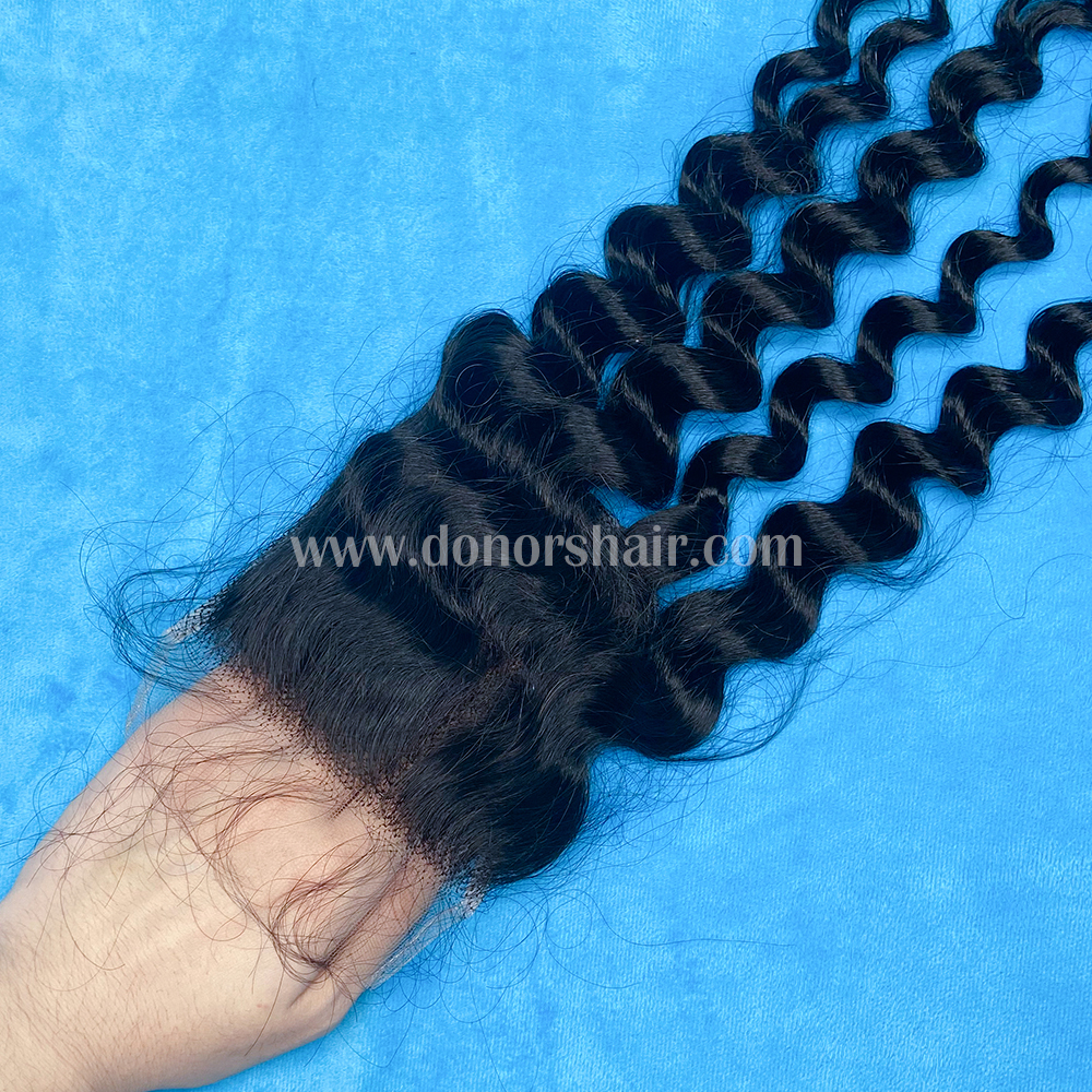 Donors High Quality Mink Hair 4x4 HD Lace Closure 4 Pcs Deal Free Shipping