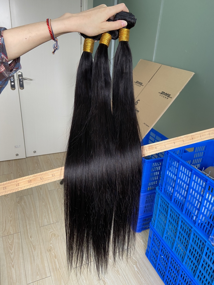 Donors 12A Mink Hair Unprocessed Straight Single Hair Bundle