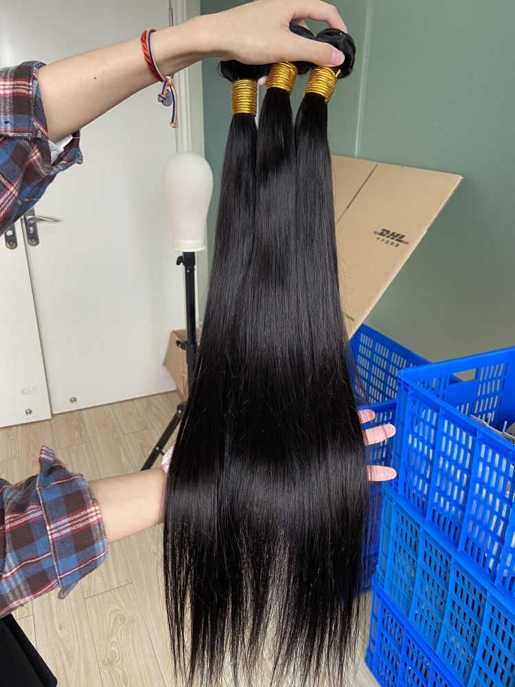 Donors 12A Mink Hair Unprocessed Straight Single Hair Bundle