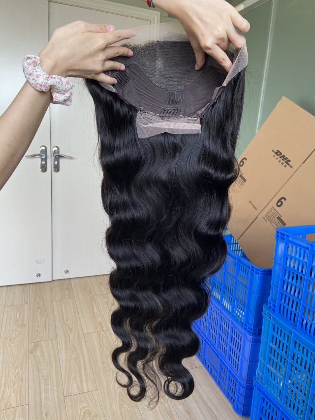 Donors Body Wave 13x4 Transparent Lace Frontal Pre-made Wig