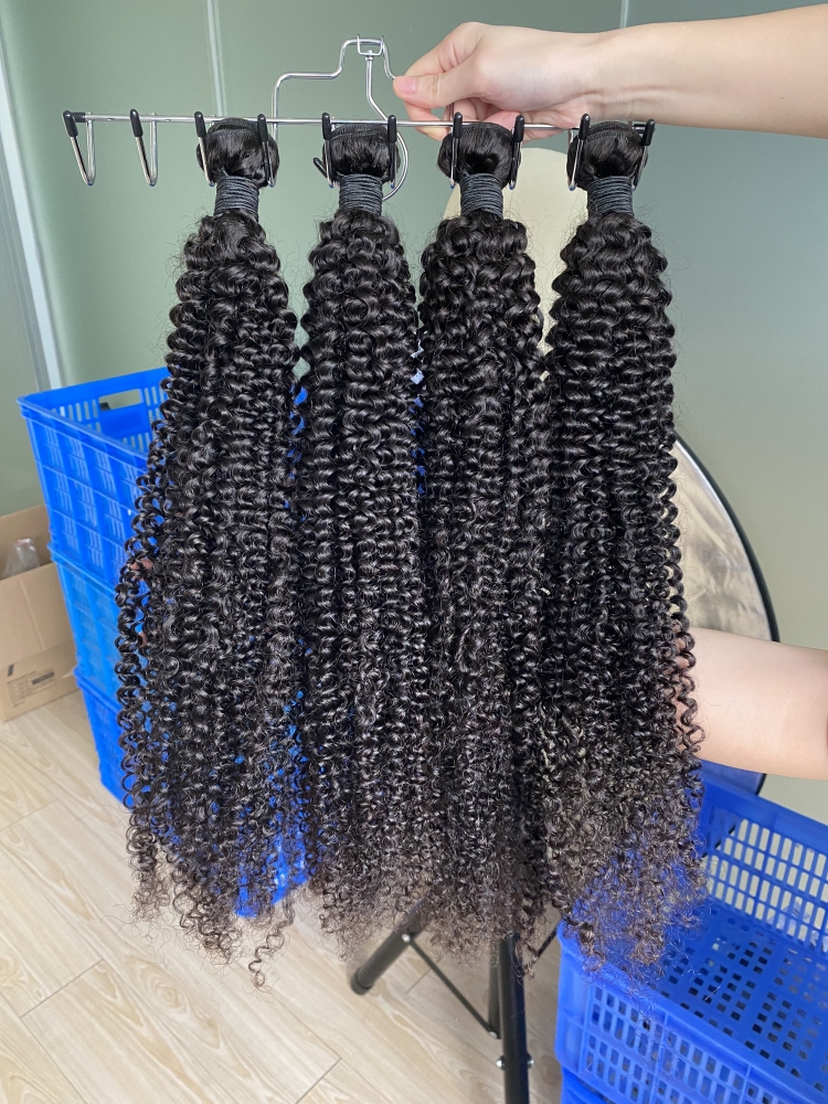 Donors Jerry Curly Afforable Mink Hair with 4x4 Transparent Lace Closure
