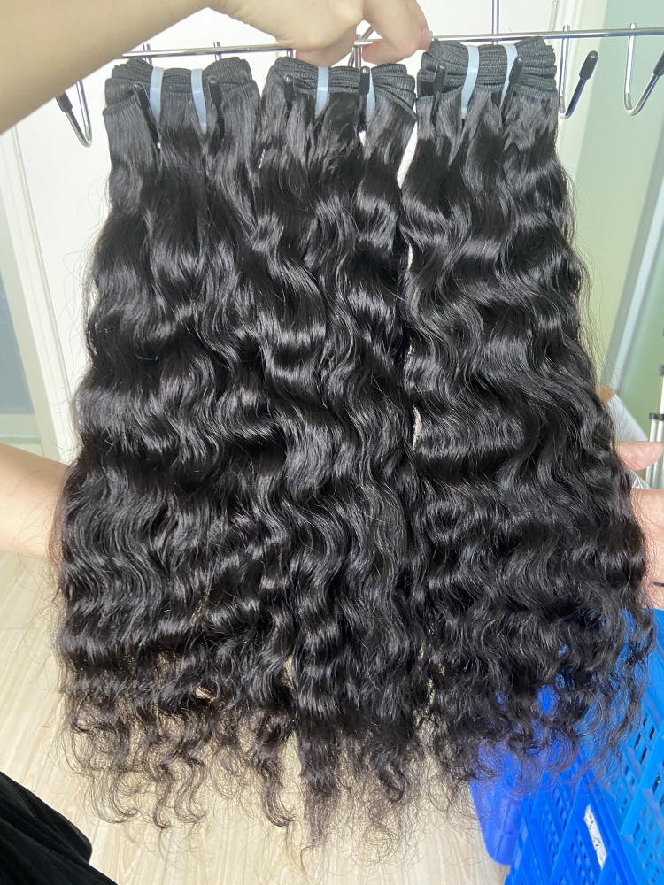 Donors Raw Hair Canbodian Wavy with 13x4 Transparent Lace Frontal