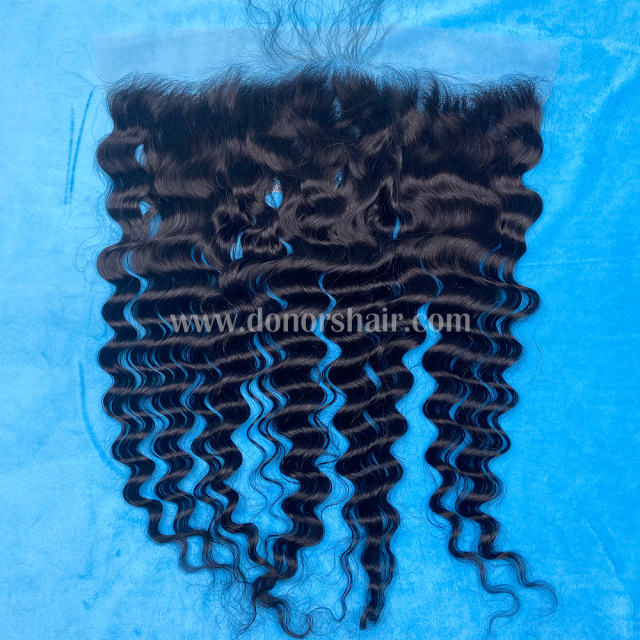 Donors Affordable Loose Deep Mink Hair with 13x4 Transparent Lace Frontal