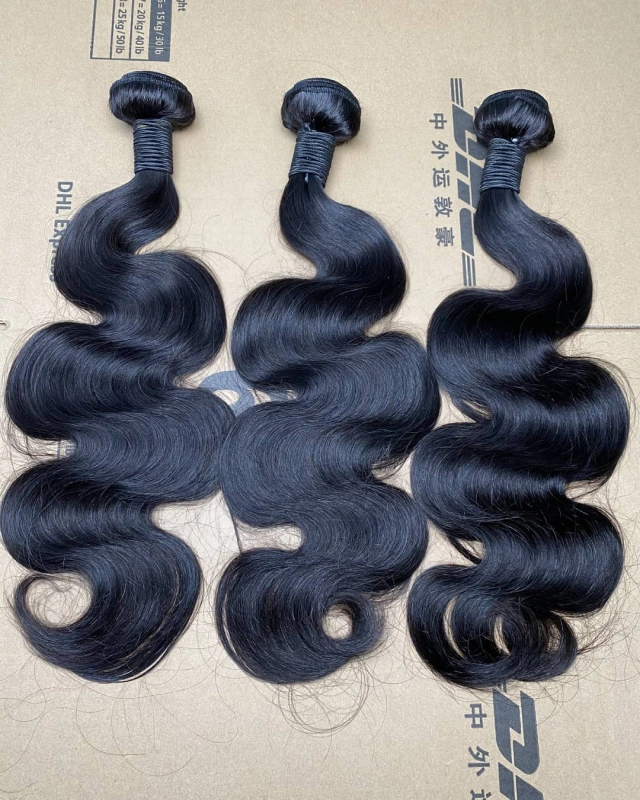 Donors Unprocessed Body Wave Mink Hair with 13x4 Transparent Lace Frontal