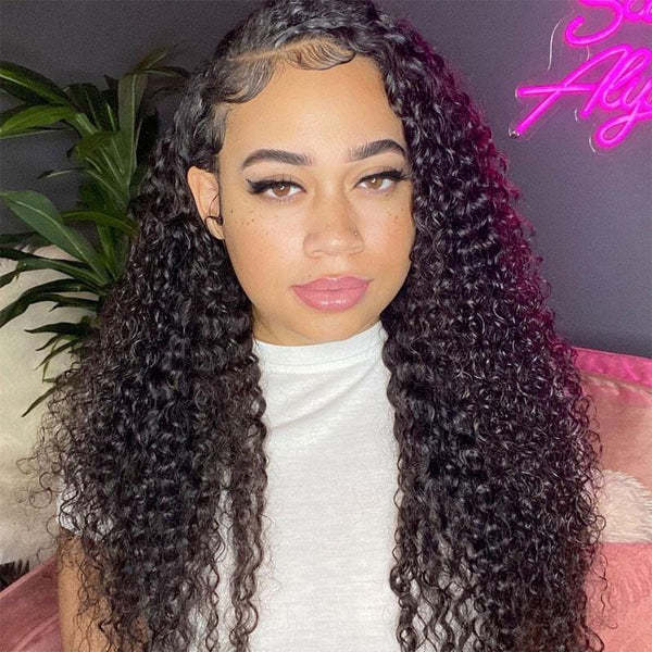 Donors Mink Hair Deep Wave 13x4 Transparent Lace Frontal Customize Wig