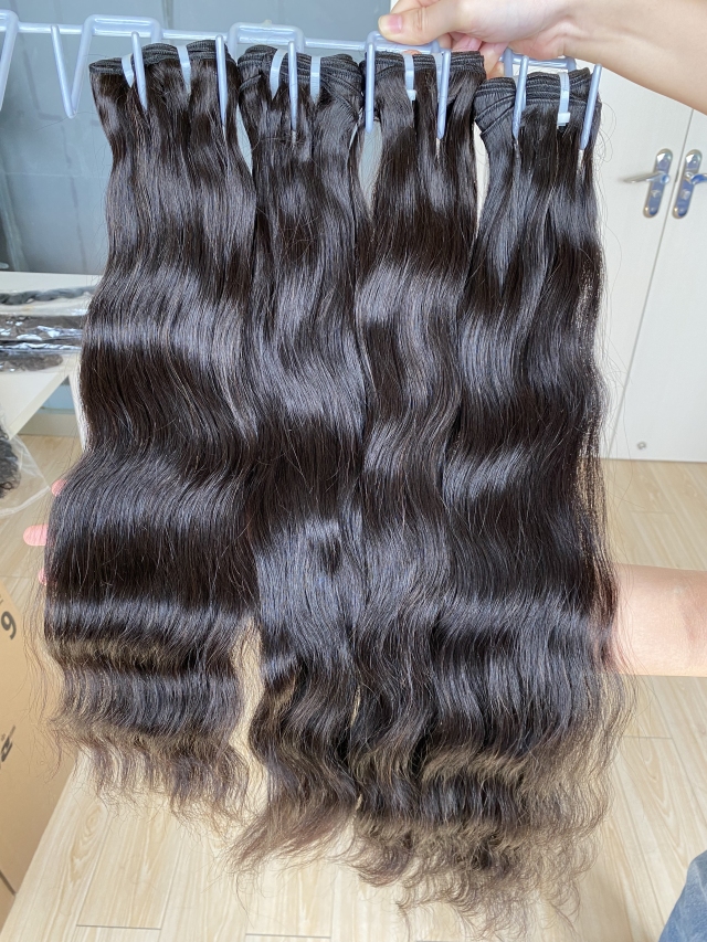Donors 100% Real Raw Hair Indian Wavy with 13x4 HD Lace Frontal
