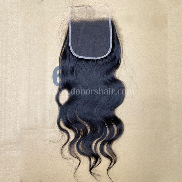 Donors High Quality Raw Hair  with 4x4 HD Indian Wavy Lace Closure
