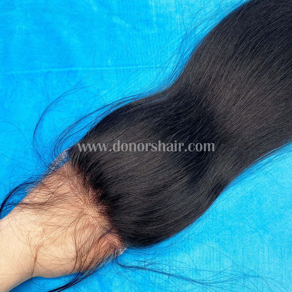Donors Unprocessed Straight Raw Hair with 4x4 HD Lace Closure