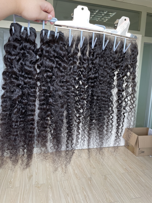 Donors Indian Curly 100% Real Raw Hair with 13x4 HD Lace Frontal