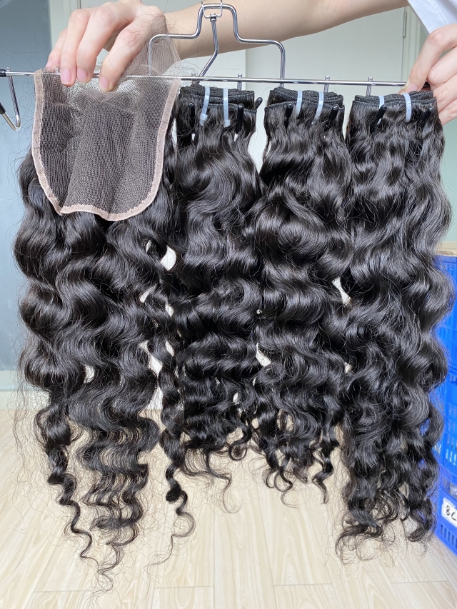 Donors Best Burmese Curly Raw Hair  with 4x4 HD Lace Closure