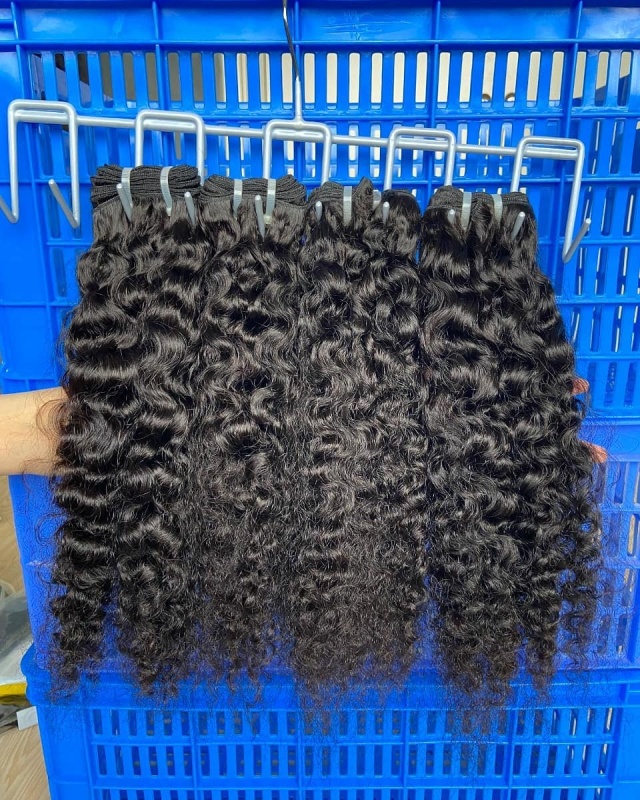 Donors Indian Curly 100% Real Raw Hair with 13x4 HD Lace Frontal
