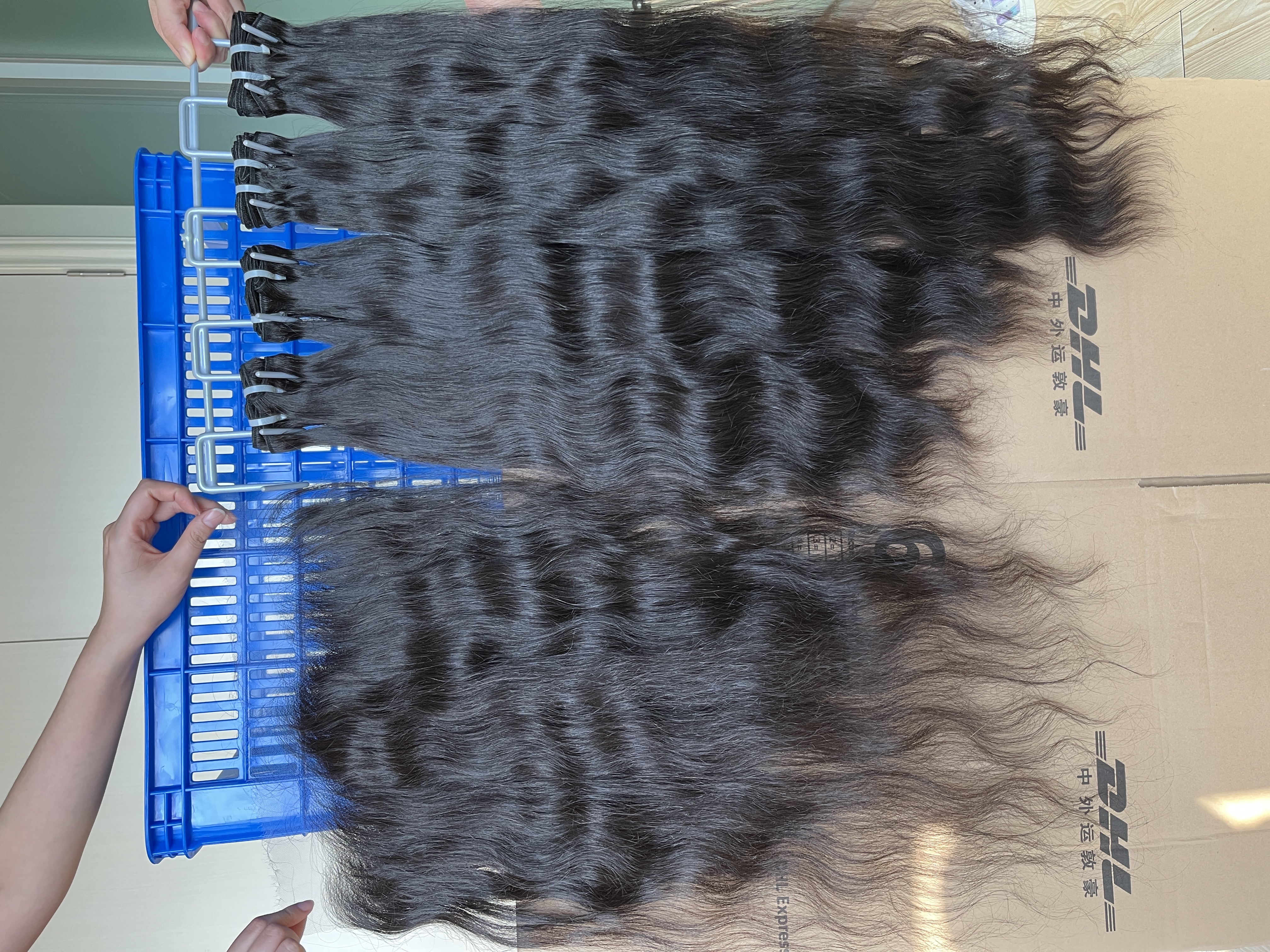 Donors 3 Bundles 100% Real Raw Hair Indian Wavy & with 13x4 HD Lace Frontal