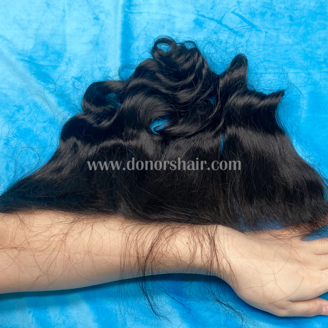 Donors High Quality Mink Hair Loose Wave 3 Bundles with 13x4 HD Lace Frontal