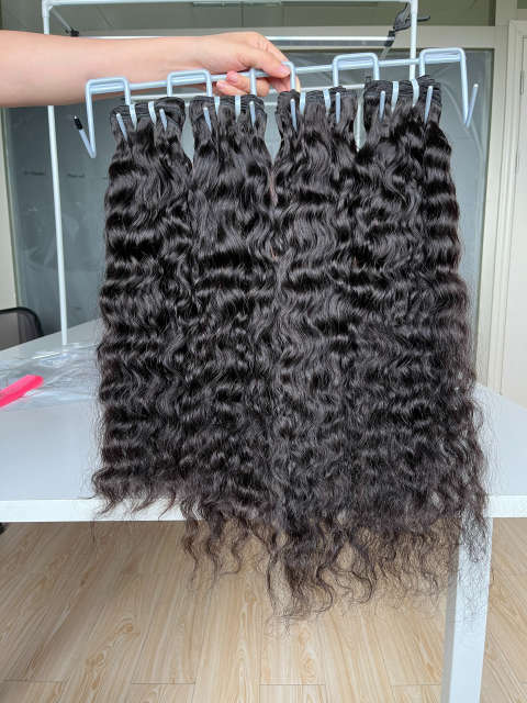 Donors Raw Hair Cambodian Wavy Hair Bundles Weave 3pcs/pack Natural Color