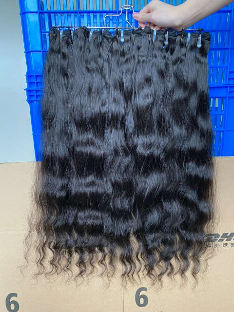 Donors Indian Wavy Unprocessed Raw Hair 3 Bundles Weaves