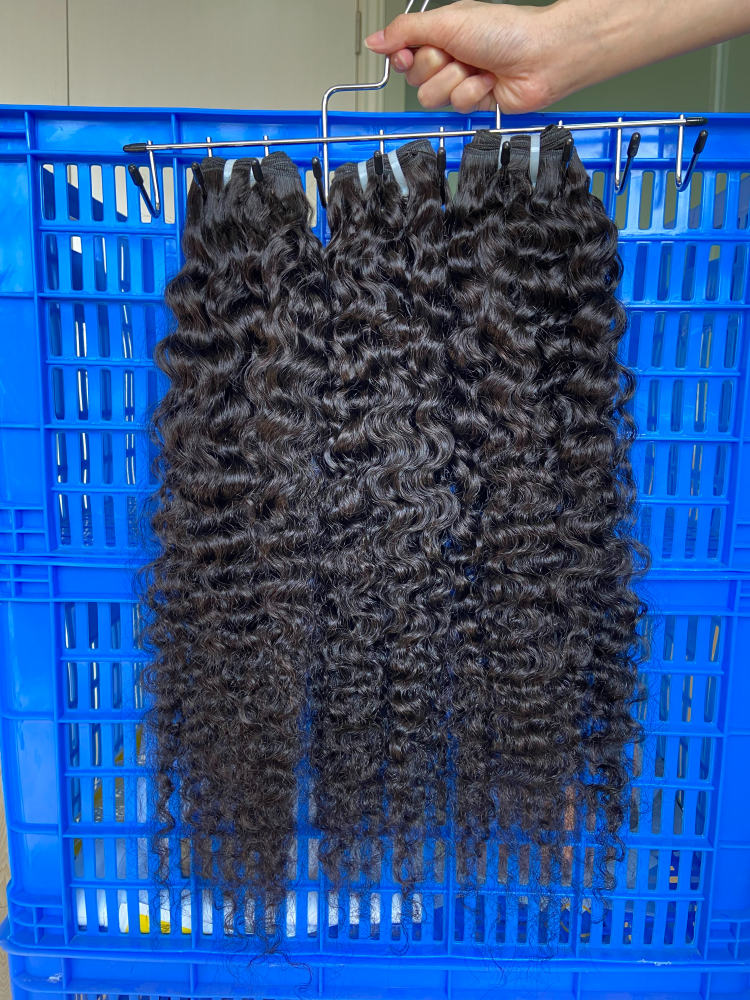 RawDonorsHair Raw Indian Curly 3 Bundles Dale 100% Human Hair Natural Colour