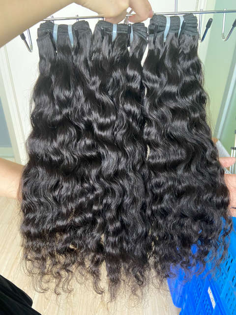Donors Raw Hair Cambodian Wavy Hair Bundles Weave 3pcs/pack Natural Color