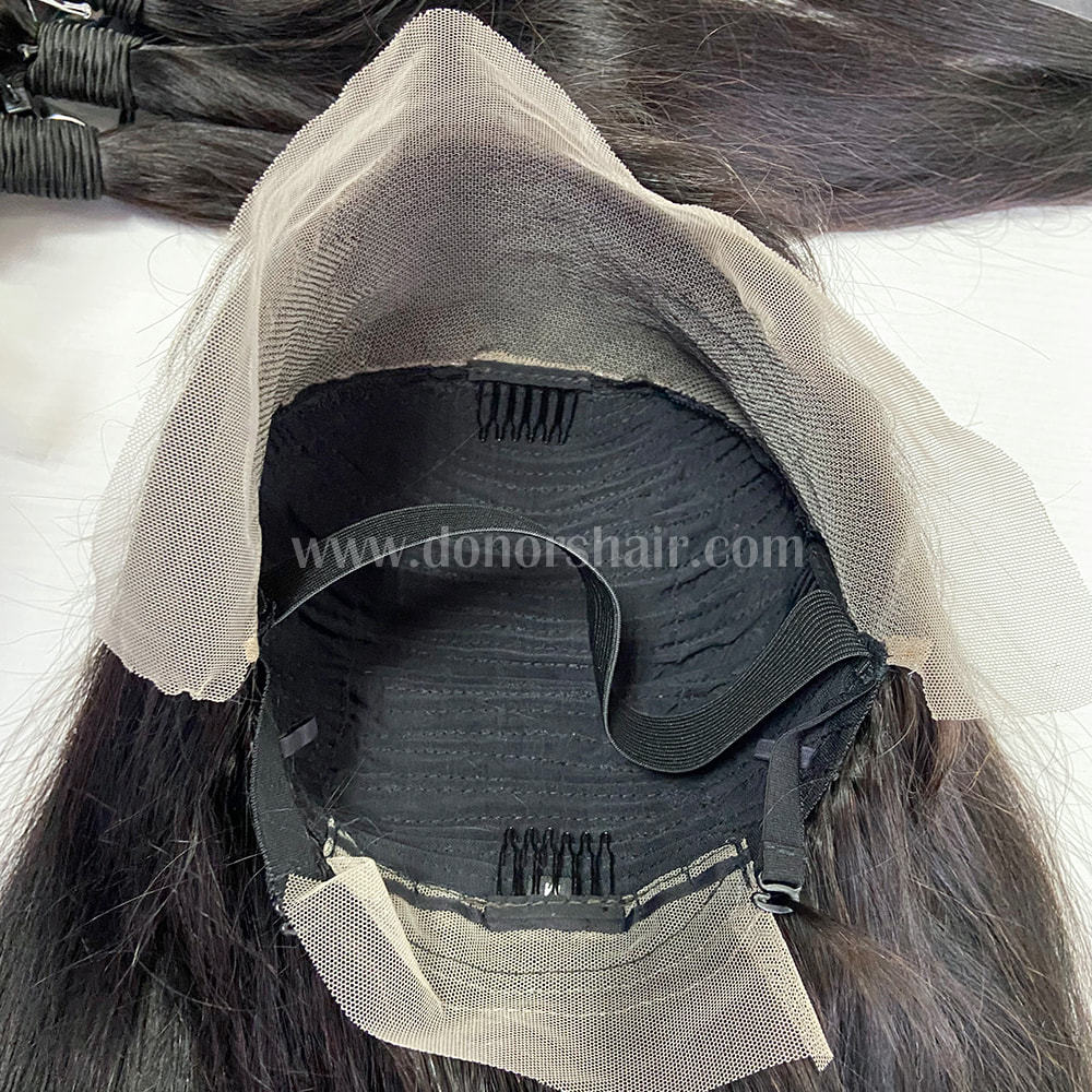 Donors Burmese Curly Raw Hair 13x4 Transparent Lace Frontal  Wig