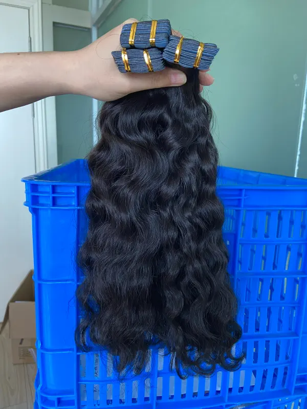 Donors 16"-30" Tape Ins Cambodian Wavy Raw Hair Extension 20pcs/pack
