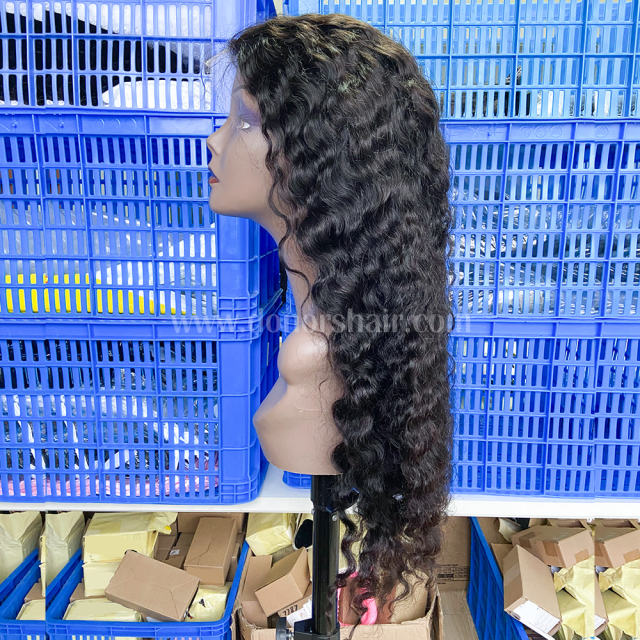 Donors Burmese Curly Raw Hair 4x4 HD Lace Closure Wig