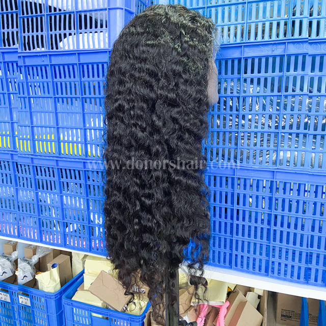 Donors Burmese Curly Raw Hair 4x4 HD Lace Closure Wig