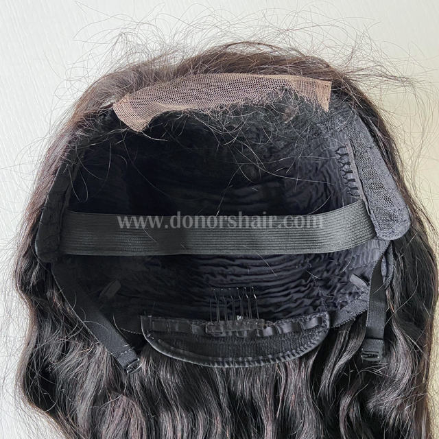 Donors Burmese Curly  Raw Hair 4x4 Transparent Lace Closure Wig