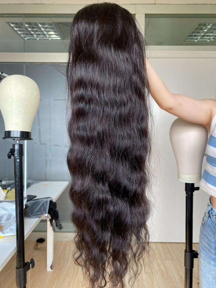 Donors Indian Wavy Raw Hair 5x5 HD Lace Closure Wig