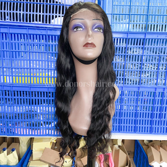 Donors Indian Wavy Raw Hair 5x5 HD Lace Closure Wig
