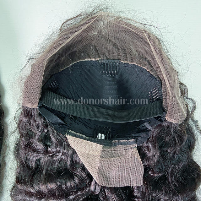 Donors Raw Hair Indian Curly 13x4 HD Lace Frontal  Wig