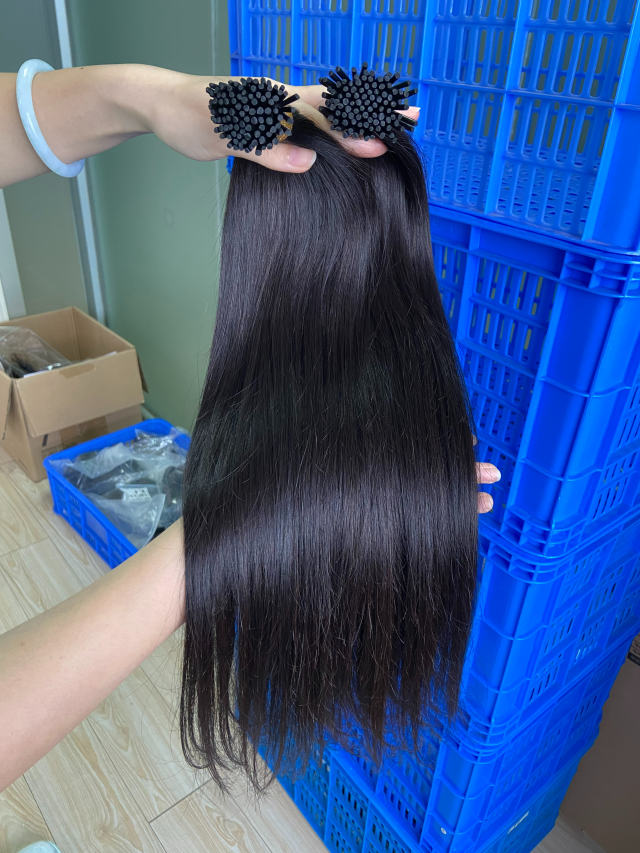 Donors Mink I Tip Straight Hair Extension 100 roots/pack
