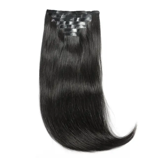 Donors Mink Hair Seamless Clip-In Silk Straight Hair Extensions 7Pcs/Set