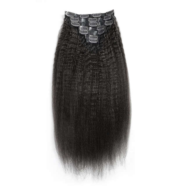 Donors High Quality Mink Hair Seamless Clip-In 100% Hair Extensions 7Pcs/Set