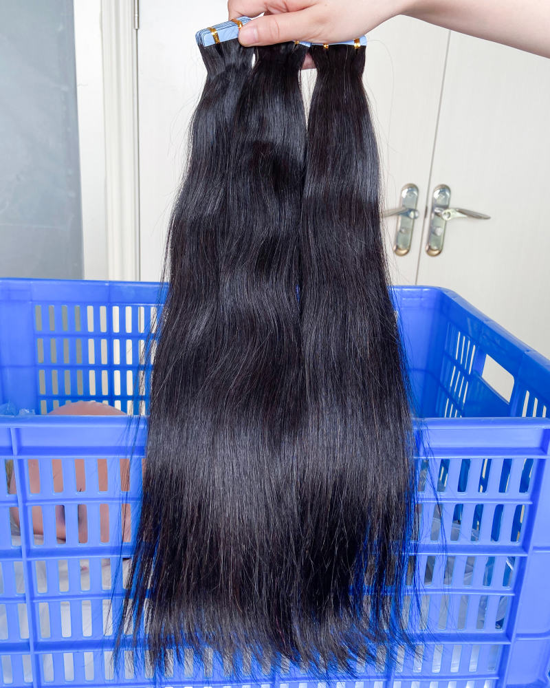 Donors Mink Hair Tape In 100% Human Hair Extensions 4 Packs Free Shipping