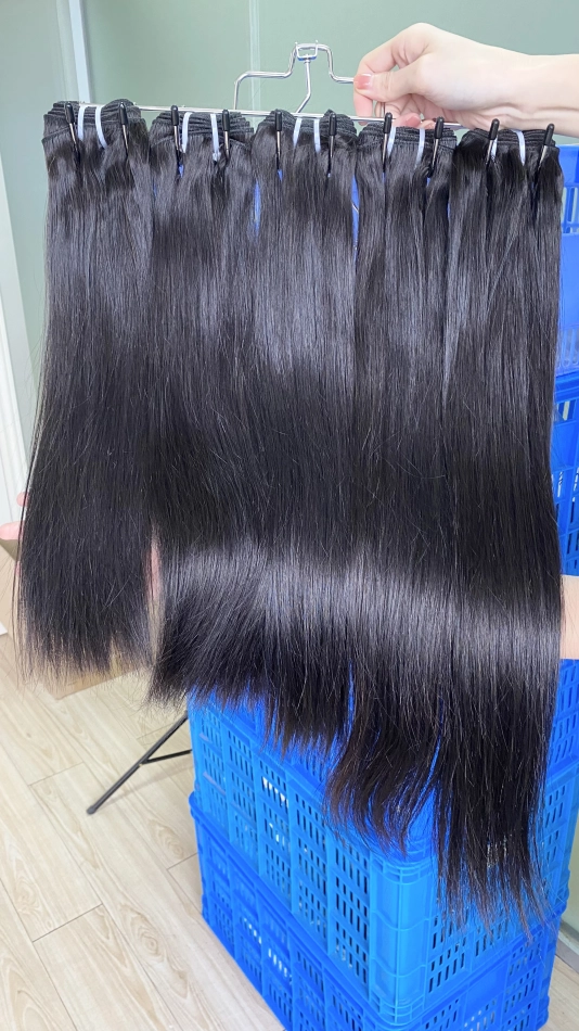 Donors Straight Hair Bundles 100% Raw Hair Weaves 4 Bundles